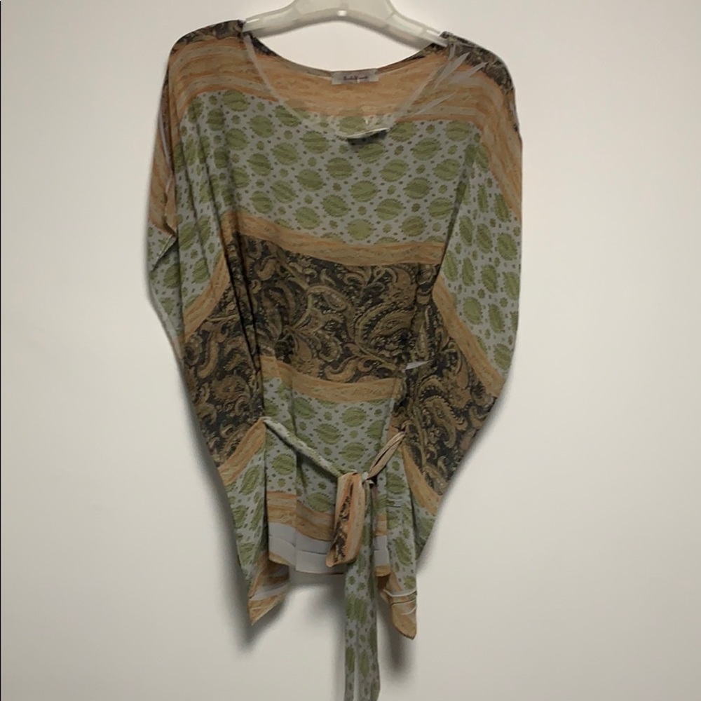 Tie front blouse.